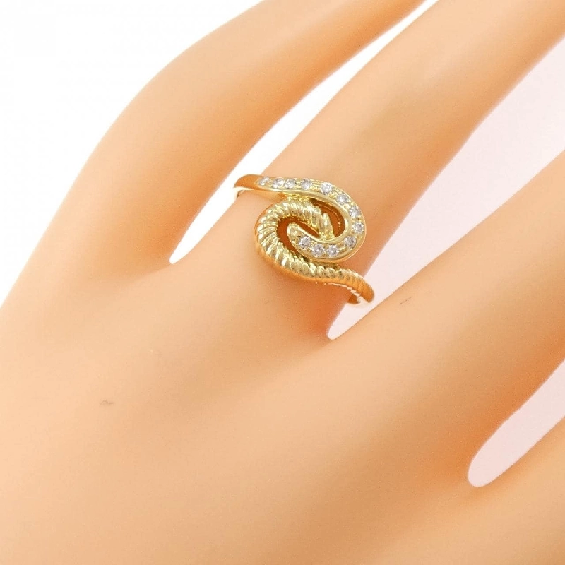 Nhẫn kim cương K18YG 0.10CT - Hàng hiệu Authentic 854540