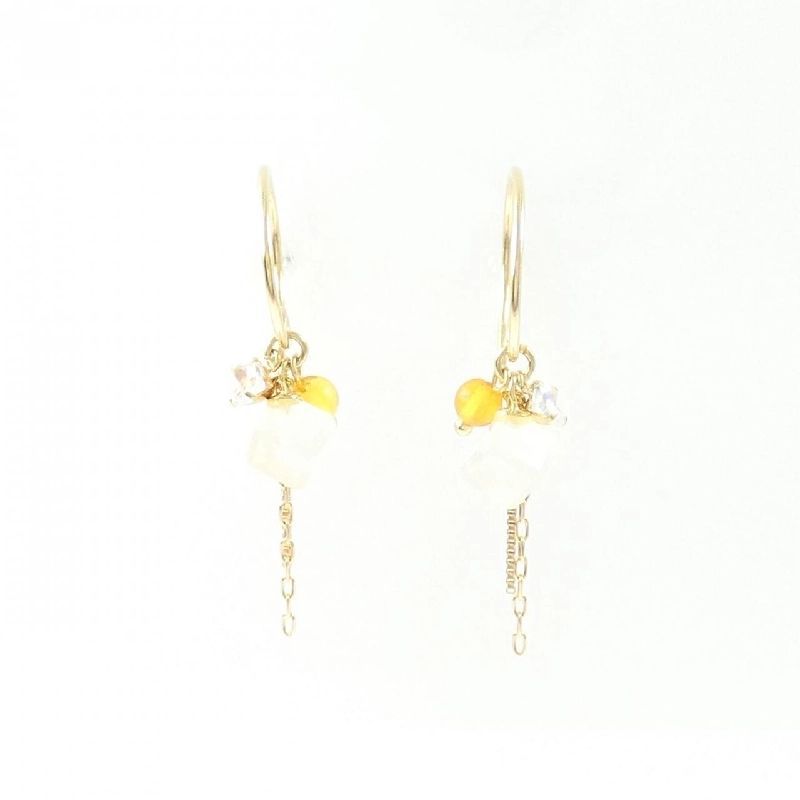 K18YG Đá màu Bông tai - Hàng hiệu Chính hãng 867831