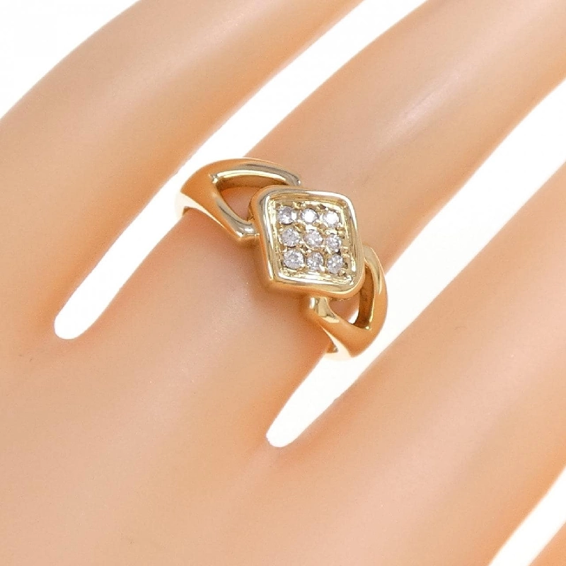 Nhẫn kim cương K18YG 668350