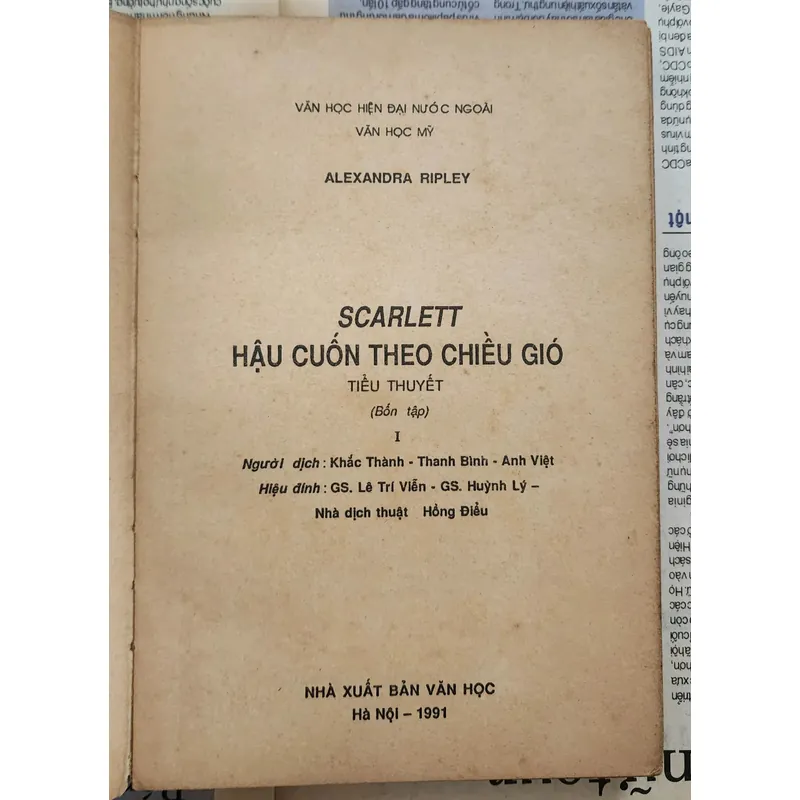 HẬU CUỐN THEO CHIỀU GIÓ, tác giả Alexandra Ripley, trọn bộ 4 tập 703585