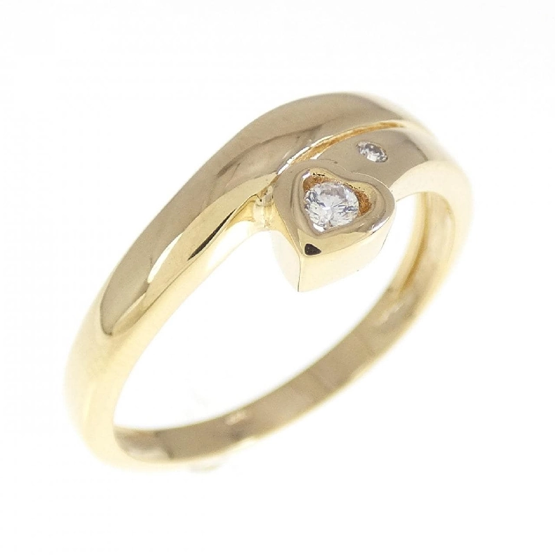 Nhẫn kim cương hình trái tim 750YG 0.05CT 670477