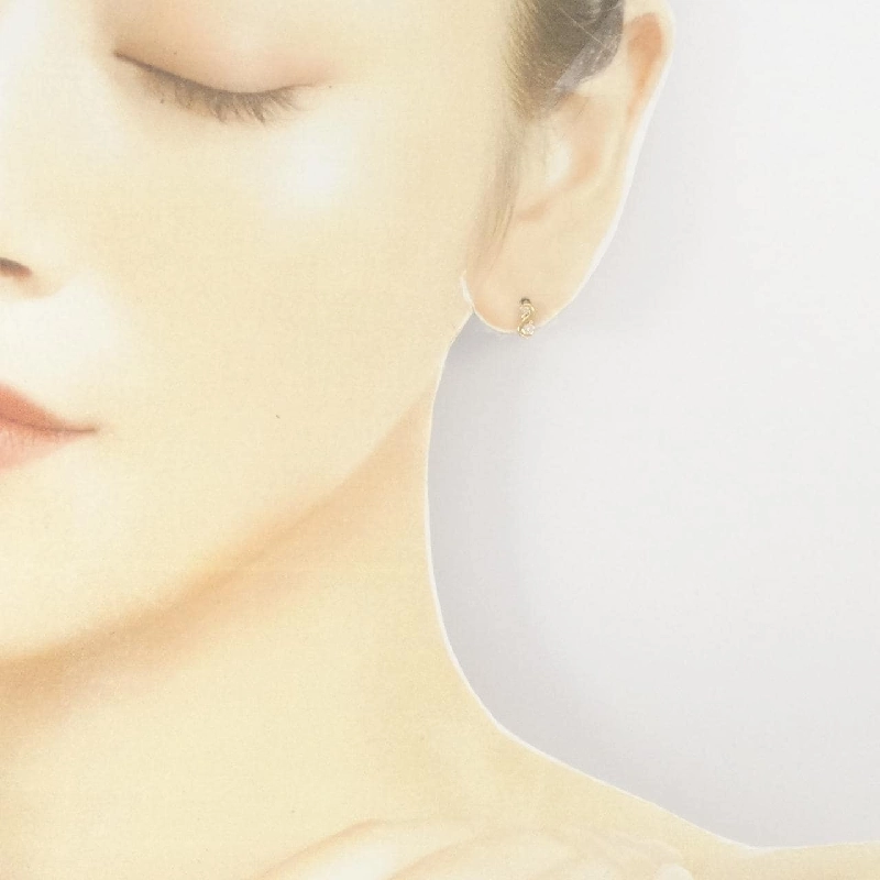 K18YG Bông tai kim cương 0.10CT - Hàng hiệu Chính hãng 876325