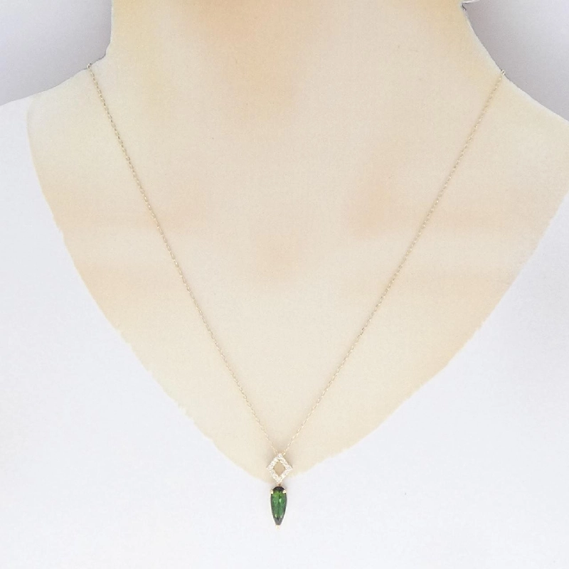 K18YG Tourmaline Necklace 1.34CT - Hàng hiệu Authentic 860892