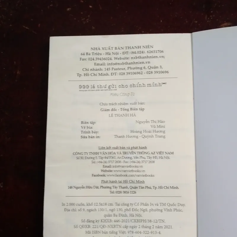 999 lá thư gửi cho chính mình 707052