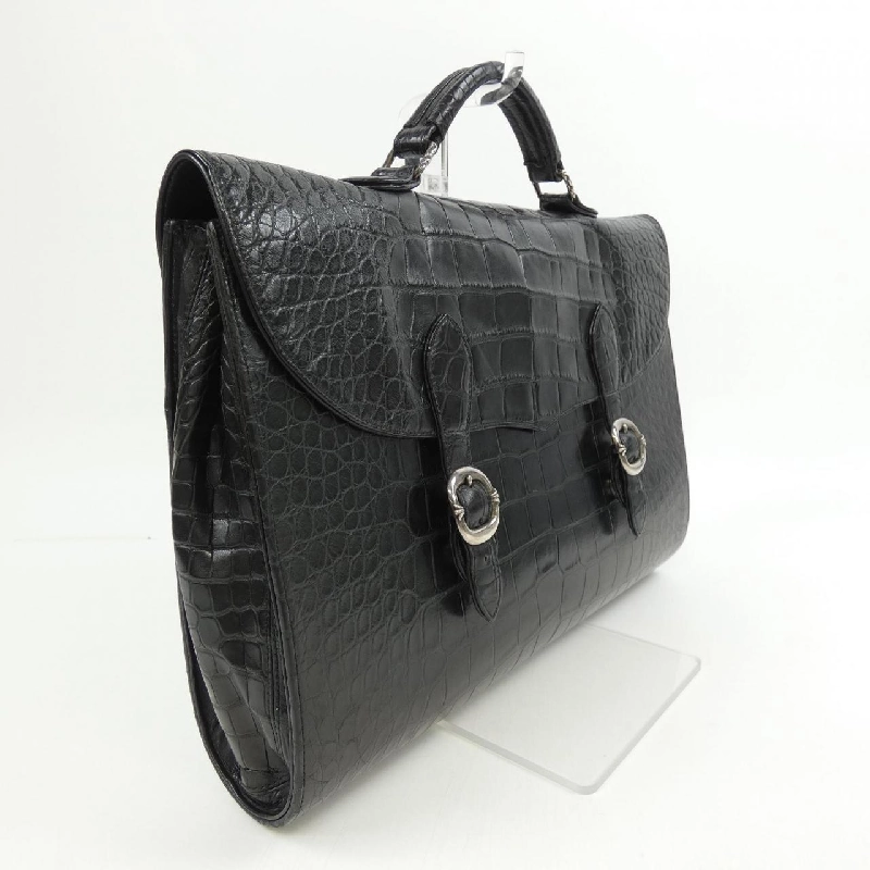 Cặp da cá sấu CHROME HEARTS BRIEFCASE ALLIGATOR 300015663AA9XXX001 - Hàng hiệu Chính hãng 900461