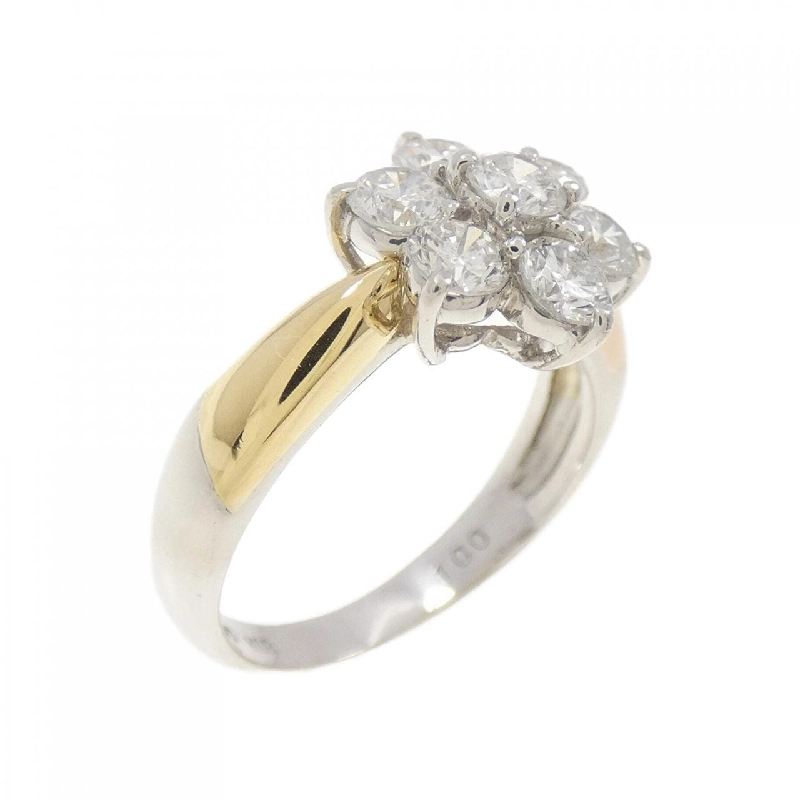 PT/K18YG/K18PG Nhẫn Kim Cương Hoa 1.00CT 673589