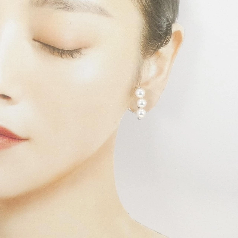 K18WG Bông tai ngọc trai Akoya - Hàng hiệu Authentic 873935