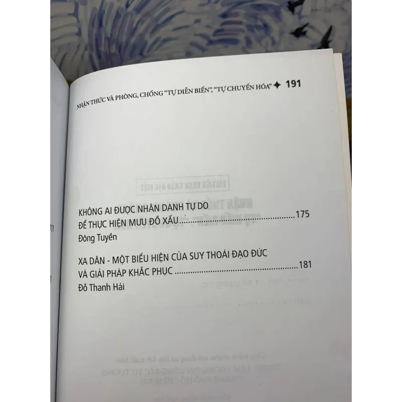 Nhận Thức Và Phòng, Chống "Tự Diễn Biến", "Tự Chuyển Hóa" 782432