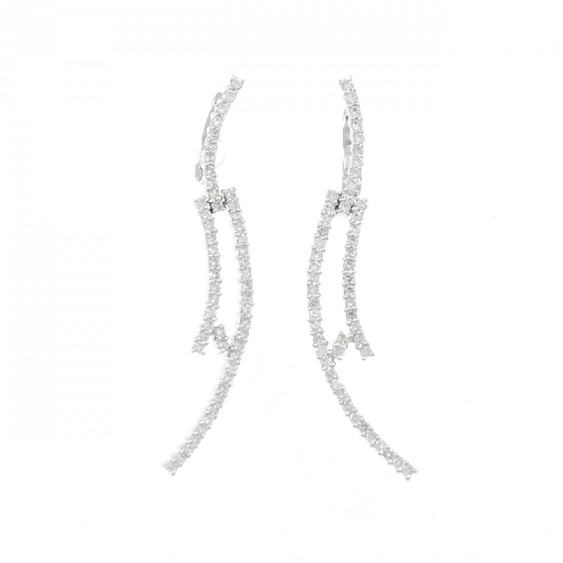 Bông tai kim cương 18KWG - Hàng hiệu Authentic 869362