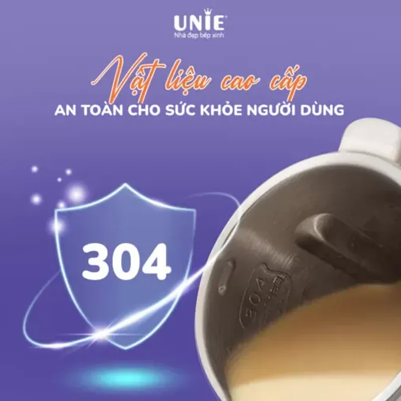 🔥 UNIE UMB06 – MÁY LÀM SỮA HẠT MINI 600ML – 6 CHỨC NĂNG, INOX 304 CAO CẤP! 🥛✨ 720959