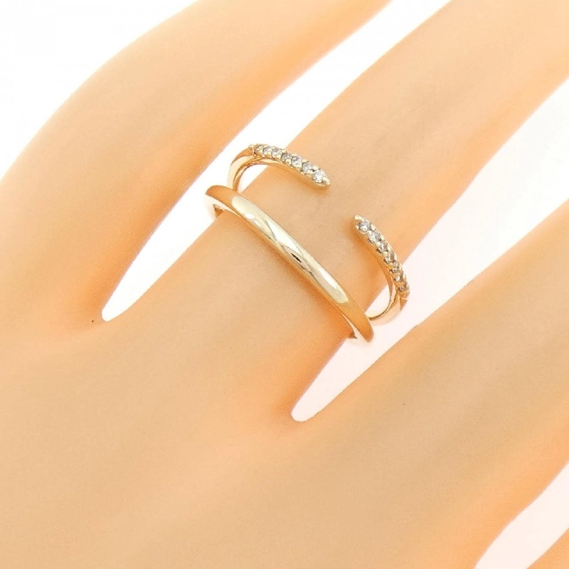 Nhẫn kim cương K10YG 0.07CT - Hàng hiệu Authentic 848554