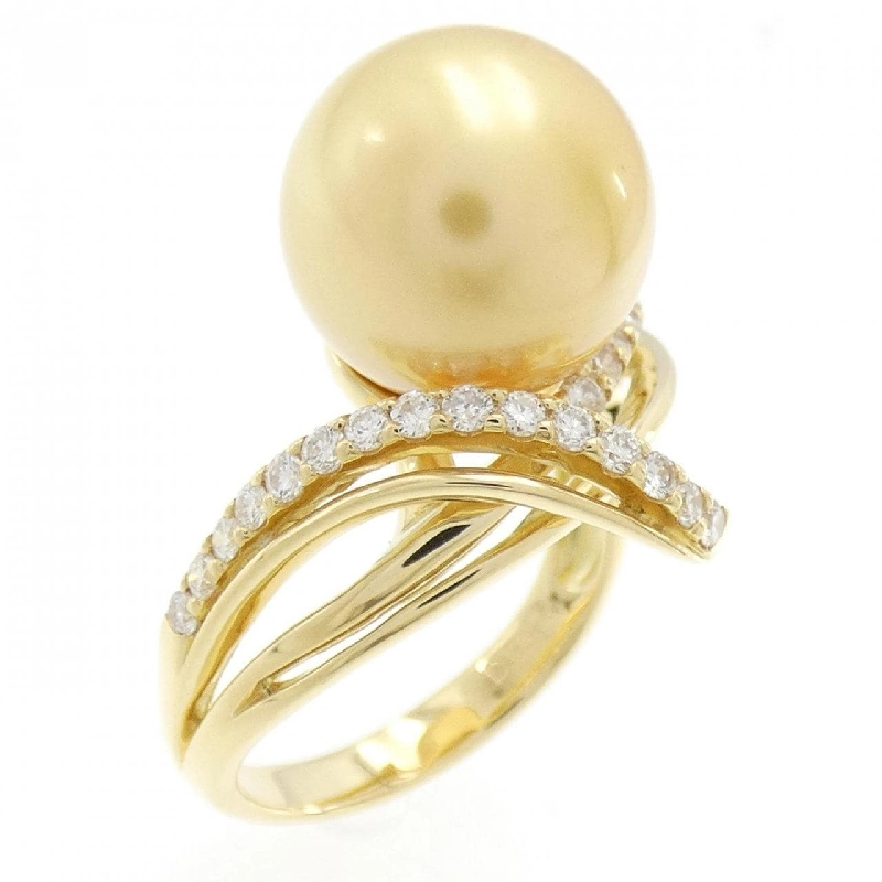 Nhẫn ngọc trai trắng K18YG 12.3mm - Hàng hiệu Authentic 849909