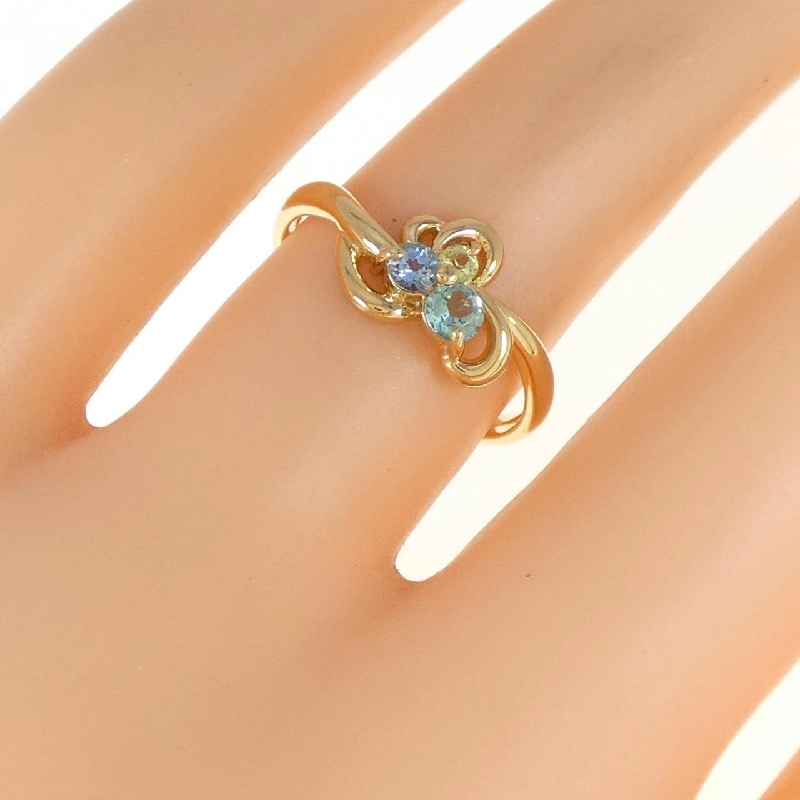 Nhẫn đá màu K18YG 670773