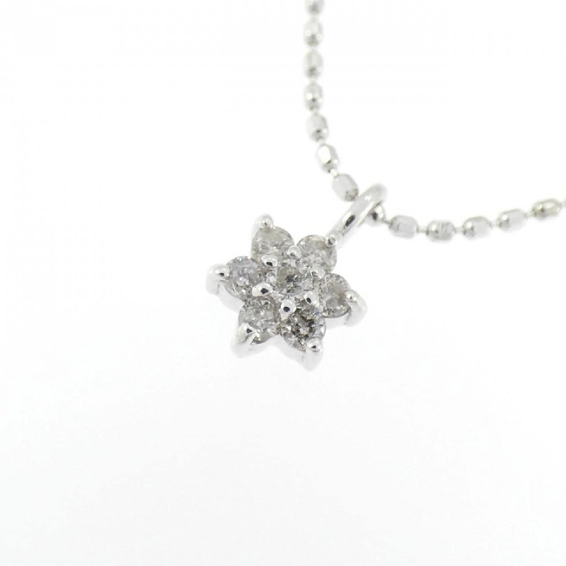 K14WG Dây chuyền kim cương hoa 0.08CT - Hàng hiệu Chính hãng 860288