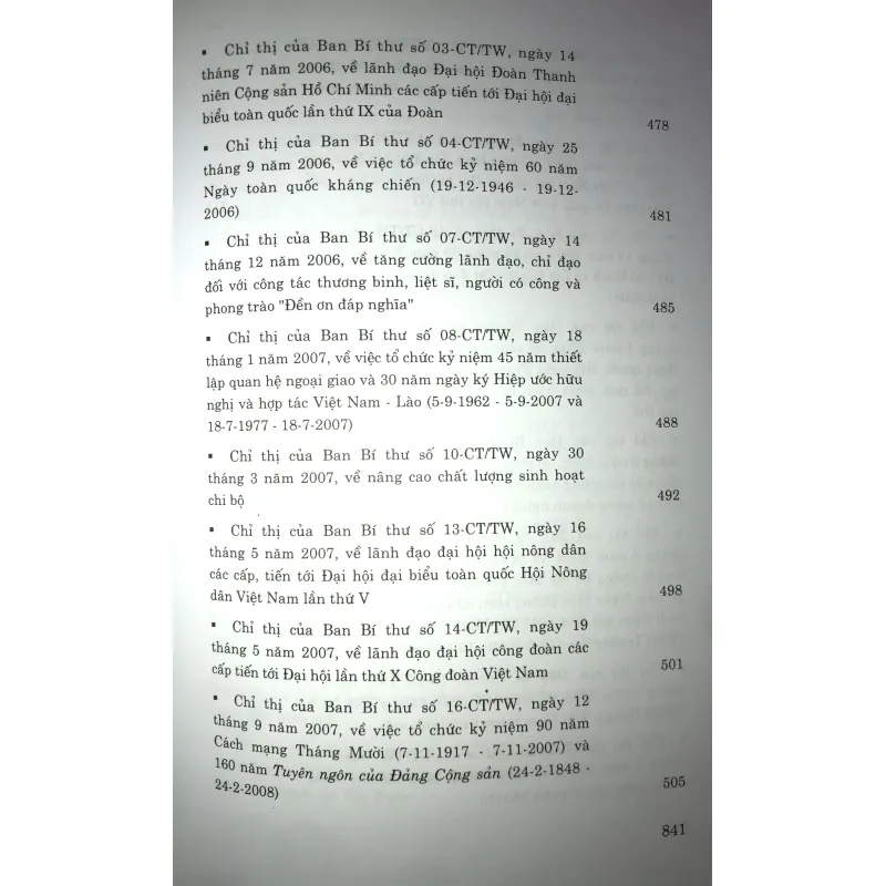 Các nghị quyết của trung ương Đảng 2005-2010 744822