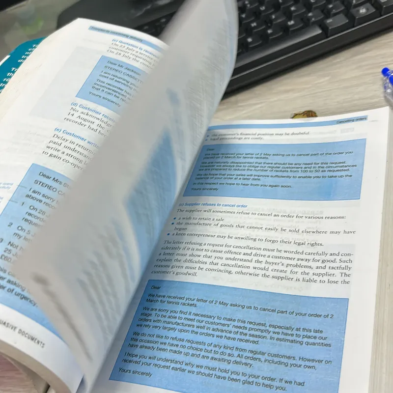 Mẫu thư tín thương mại tiếng Anh  601594