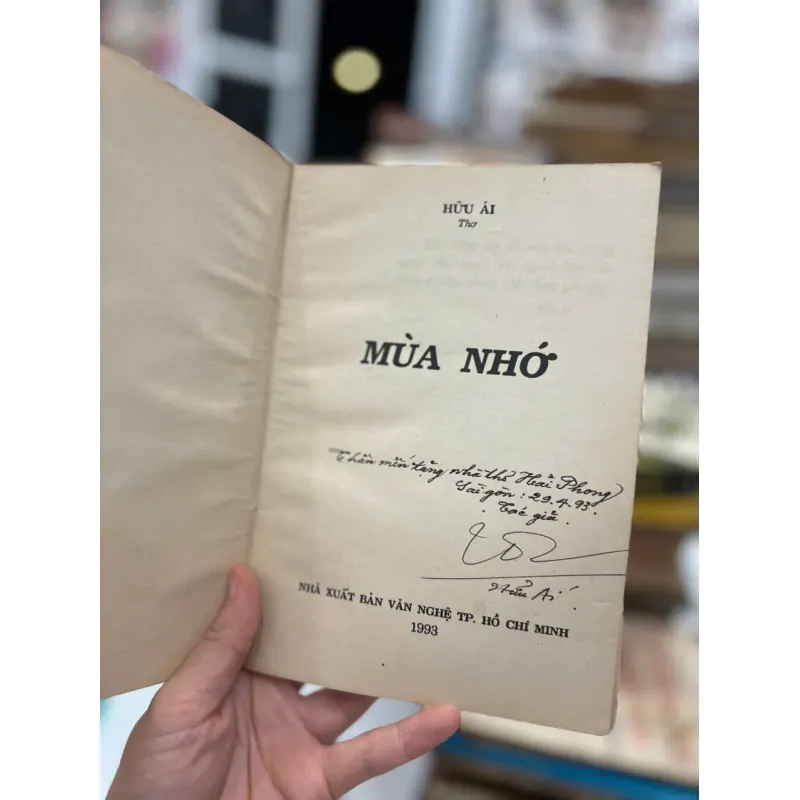 MÙA NHỎ thơ - HỮU ÁI ⭐ 1993 (có chữ ký tác giả) 706621