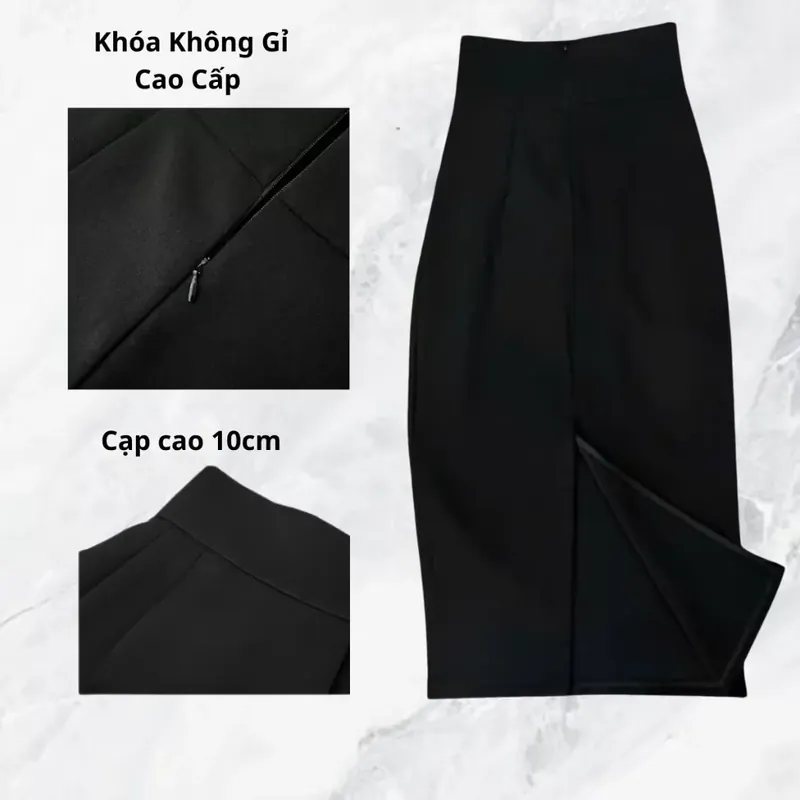 Chân Váy Bút Chì, Chân Váy Công Sở, Dáng Dài 75cm, Size M, Chưa Mặc Bao Giờ 575241