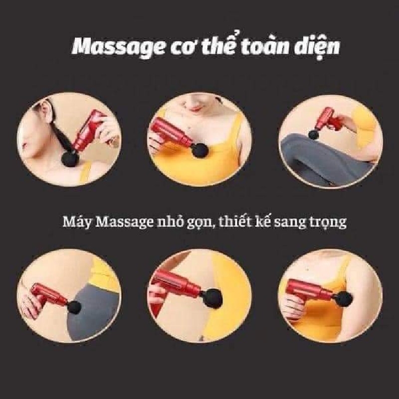 Súng Massage Cầm Tay Đa Năng Massage Vai Gáy  60237