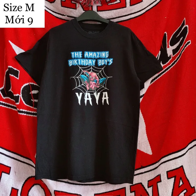 Áo phông nam cộc tay màu đen size M 994211