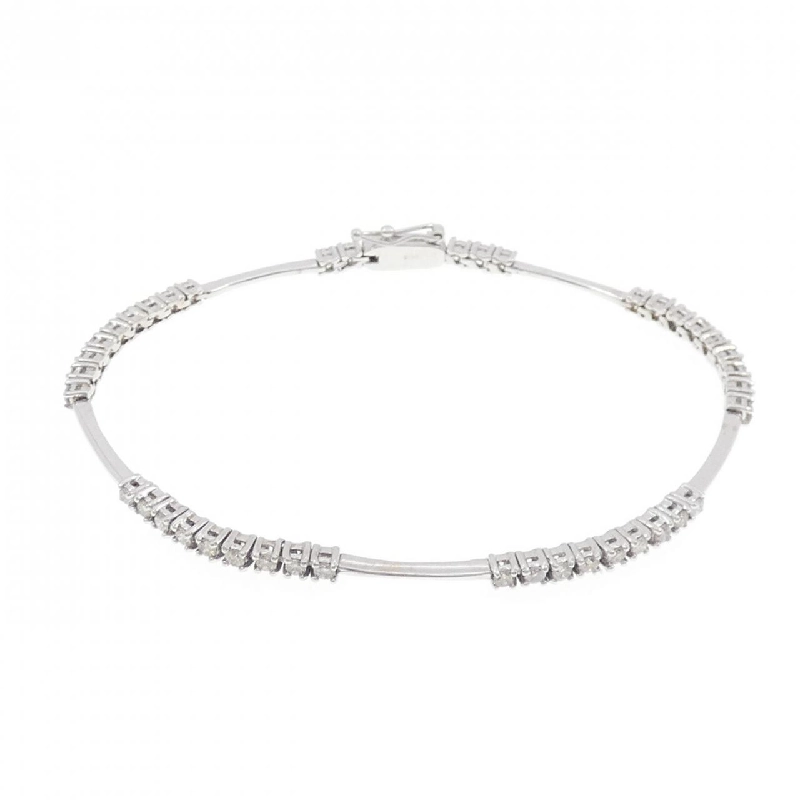 K18WG Vòng tay kim cương 1.00CT - Hàng hiệu Chính hãng 870802