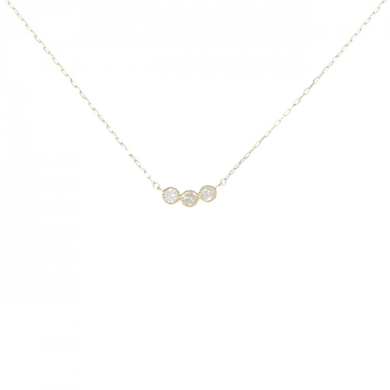 Dây chuyền kim cương K18YG 0.10CT - Hàng hiệu Chính hãng 863502