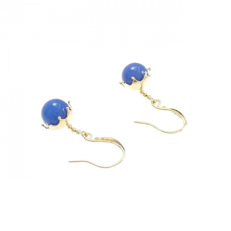 K18YG Đá Chalcedony Bông Tai - Hàng hiệu Chính hãng 869634