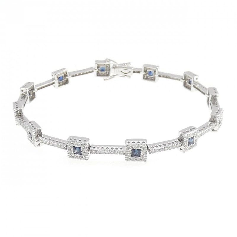 K18WG Sapphire Bracelet 1.34CT - Hàng hiệu Authentic 873752
