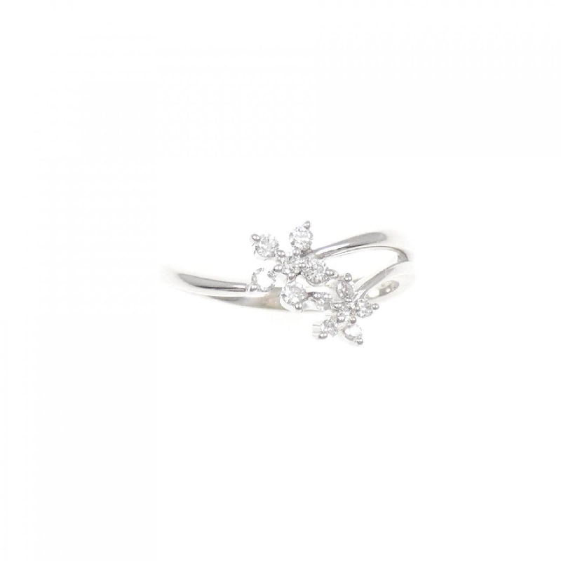 Nhẫn kim cương hoa K18WG 0.15CT - Hàng hiệu Authentic 846859