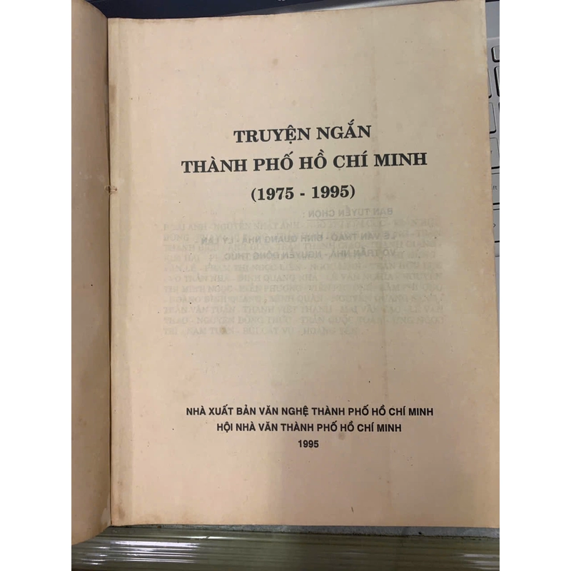 TRUYỆN NGẮN THÀNH PHỐ HỒ CHÍ MINH 1975 - 1995 504341