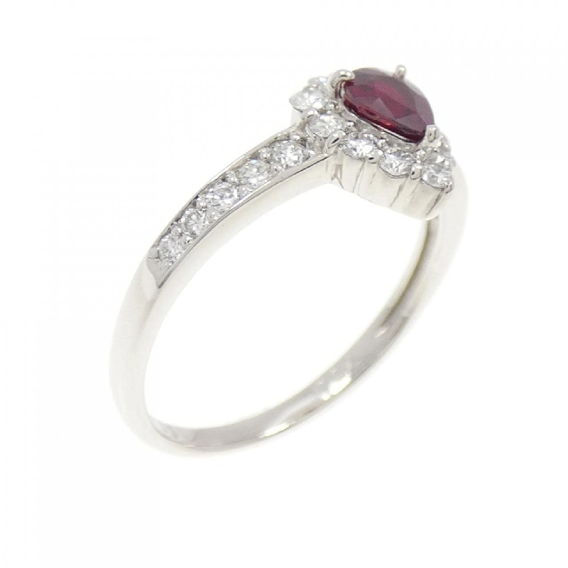 Nhẫn Ruby PT900 không nung 0.31CT xuất xứ Mozambique - Hàng hiệu Chính hãng 852938