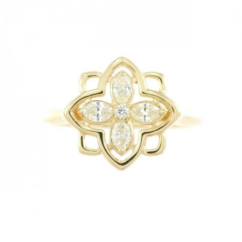 【Sản phẩm mới】Nhẫn kim cương K18YG hình hoa 0.20CT 669426