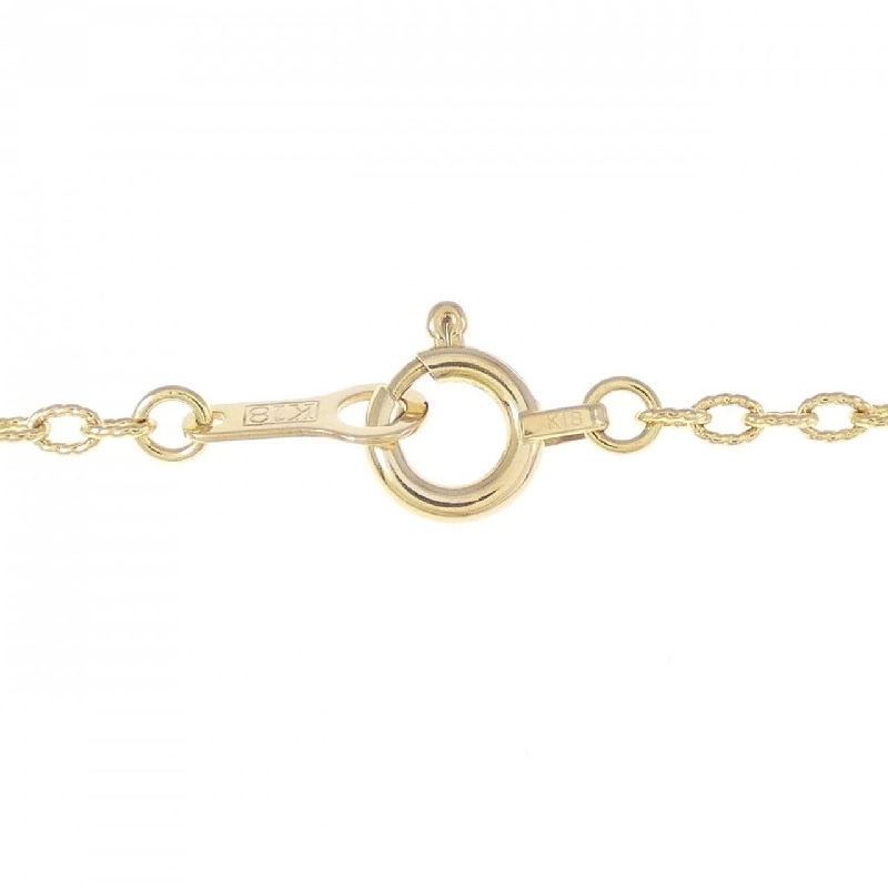 K18YG Chữ cái M Dây chuyền kim cương 0.01CT - Hàng hiệu Chính hãng 863929