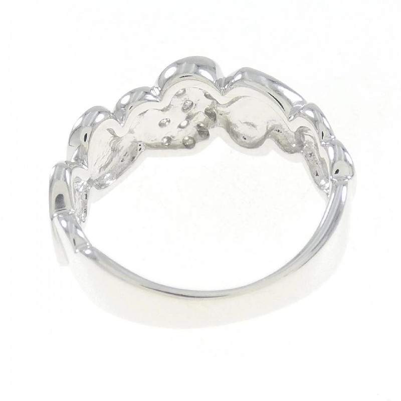 Nhẫn kim cương hình trái tim K18WG 0.12CT 671918