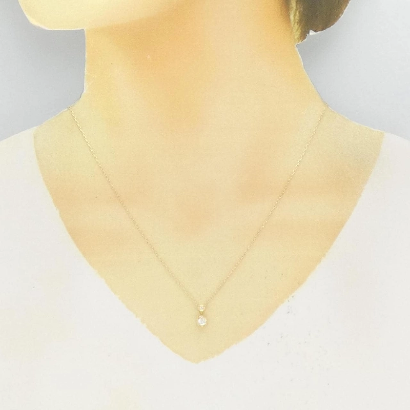 Dây chuyền kim cương K18YG 0.15CT - Hàng hiệu Chính hãng 863282