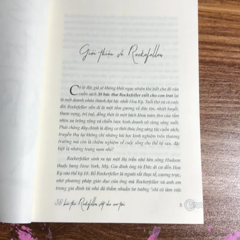 38 Bức thư Rockefeller viết cho con trai 970364