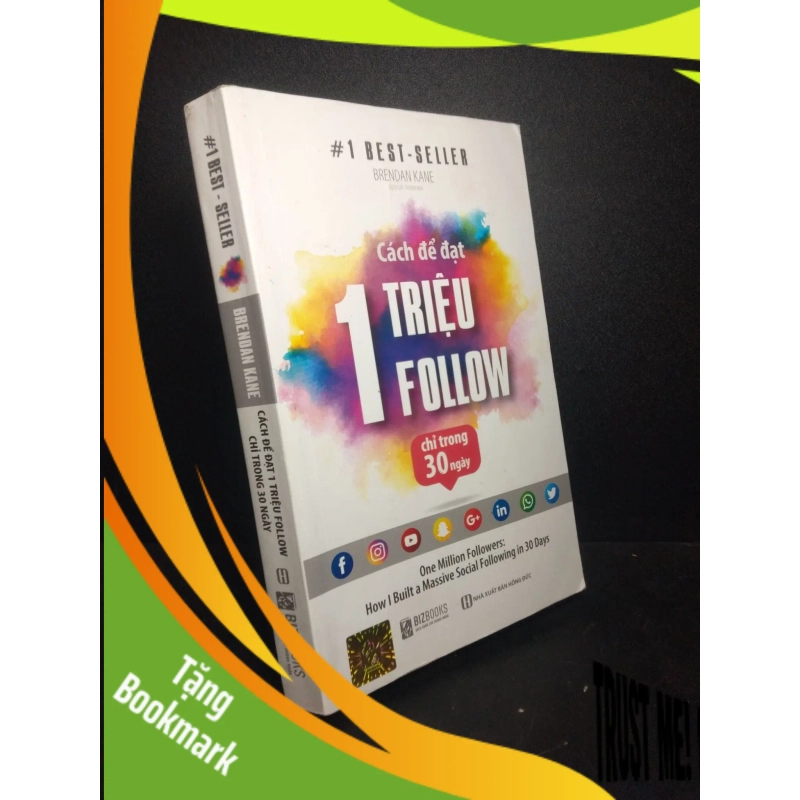 (TẶNG BOOKMARK) Cách để đạt 1 triệu follow chỉ trong 30 ngày năm 2020 mới 70% bẩn ố nhẹ có highlight RBK.BMT0512 940413