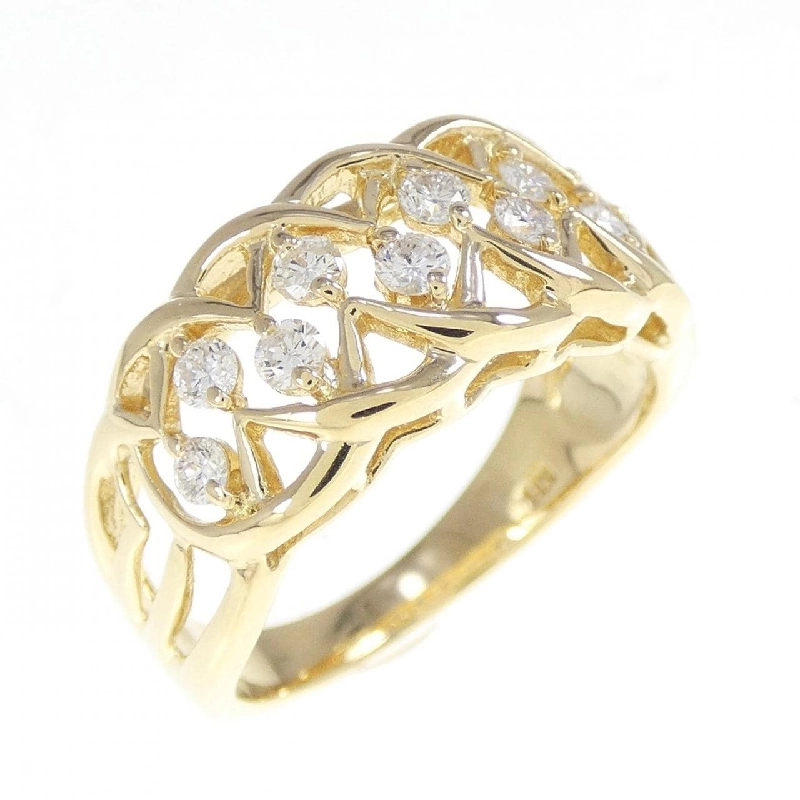 Nhẫn kim cương K18YG 0.32CT 668058