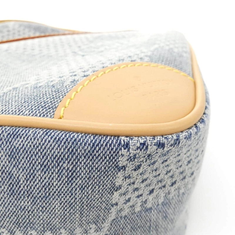Túi đeo chéo Louis Vuitton Damier Denim 3D Cờ vua N40706 609098