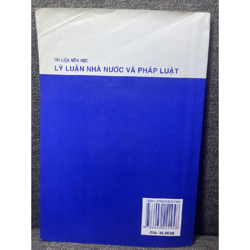 Tài liệu môn học lý luận nhà nước và pháp luật 2016 mới 80% bẩn nhẹ viền HPB0305 451413