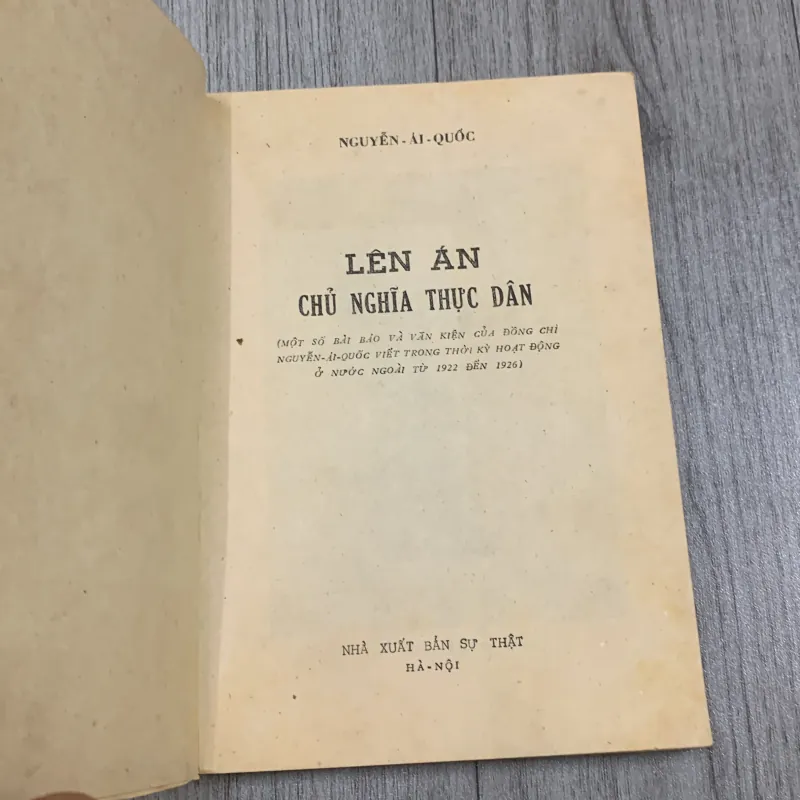 Lên án chủ nghĩa thực dân - nguyễn ái quốc. 10a2 1025761