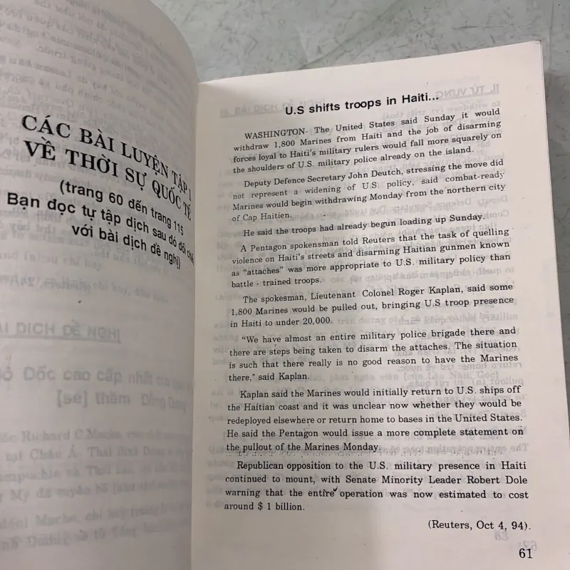 Luyện dịch Việt Anh /Báo chí Tiếng Anh (2 cuốn) 1005337