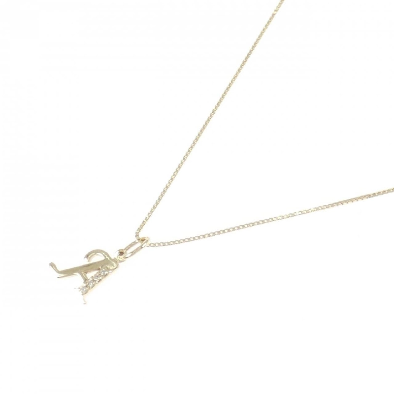 K10YG Chữ cái A Dây chuyền kim cương 0.02CT - Hàng hiệu Chính hãng 862071