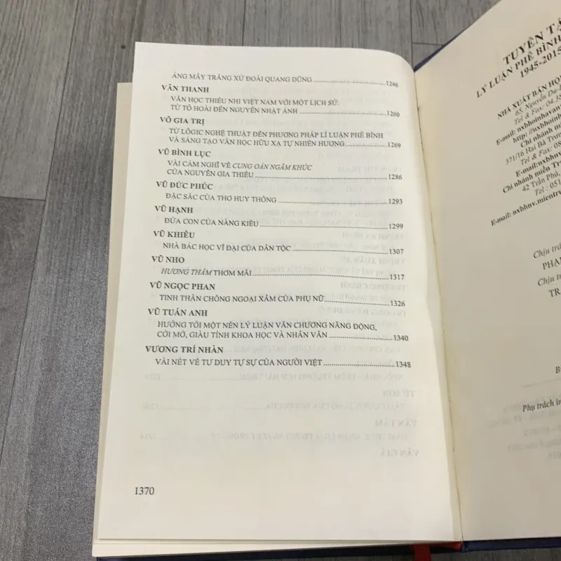 Tuyển tập lý luận phê bình văn học 1945 2015. 10a4 1026379