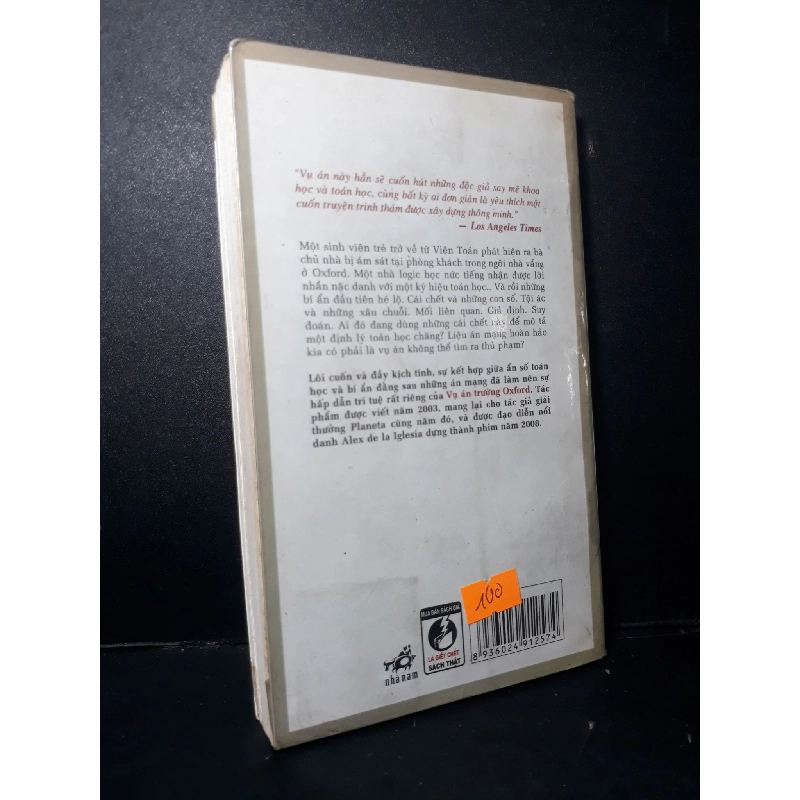 Vụ án trường Oxford mới 80% bẩn bìa, ố, tróc gáy 2008 HCM1001 Guillermo Martinez VĂN HỌC 918861