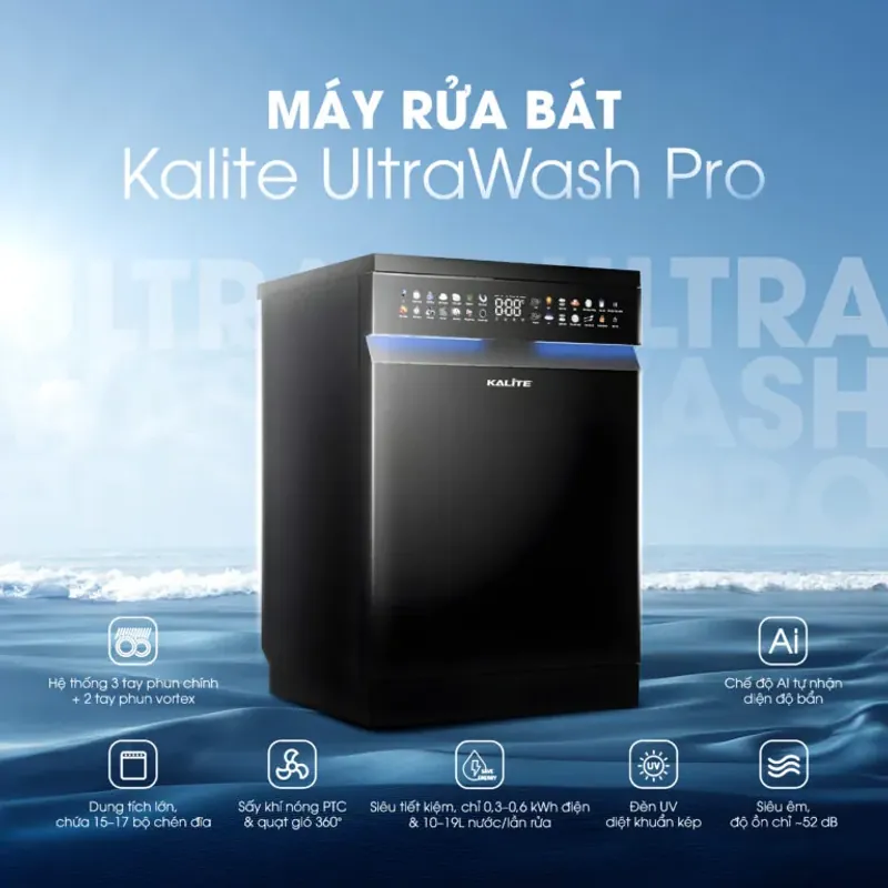 🧩 Kalite UltraWash Pro – Rửa 17 Bộ Chén Đĩa, Tiết Kiệm 30% Nước & Điện! 597220