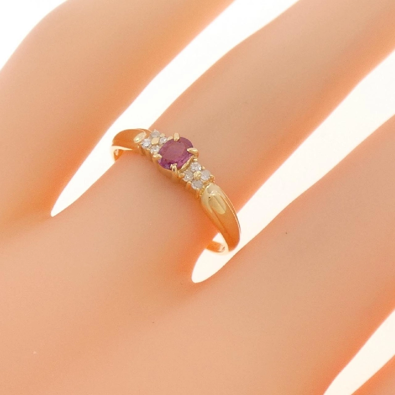Nhẫn Ruby K18YG 0.19CT - Hàng hiệu Chính hãng 850613