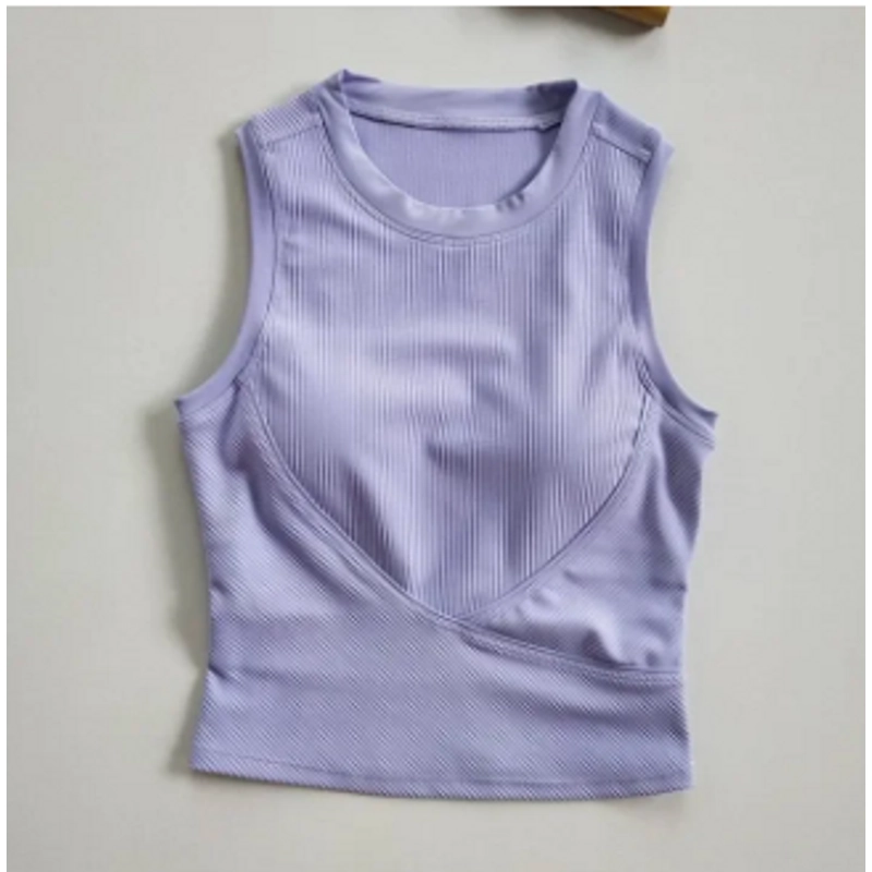 Áo thể thao Yoga, Zumba, Gym lịch sự thoáng khí (Size M) - Màu tím 334033