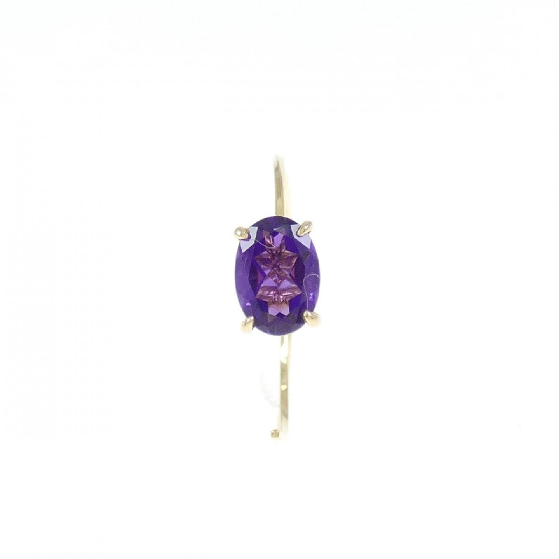 K18YG Amethyst Bông tai một bên - Hàng hiệu Authentic 870959