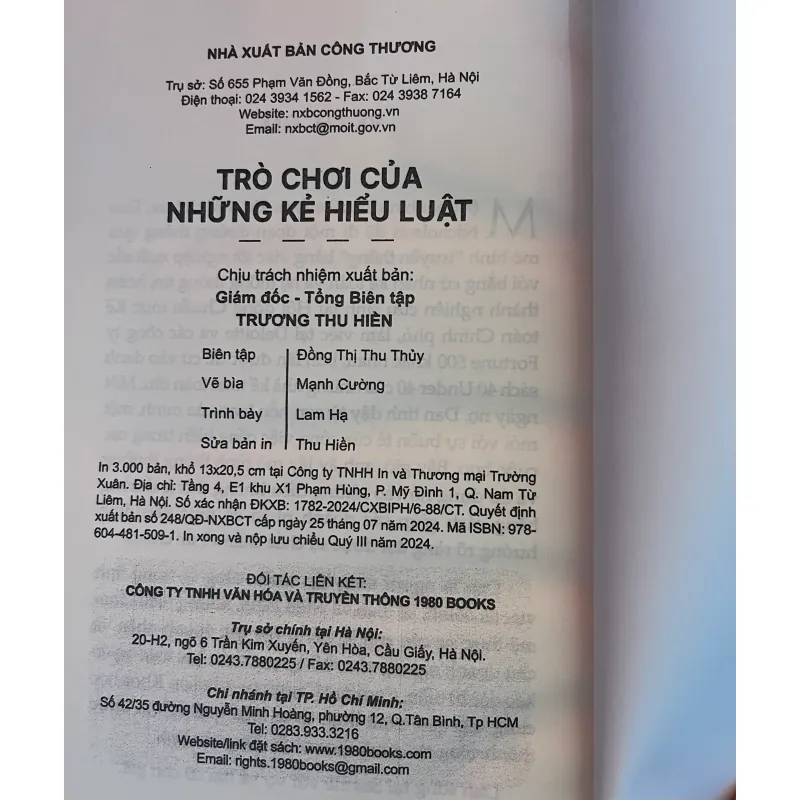 Trò Chơi Của Những Kẻ Hiểu Luật - Mới 100% 697981